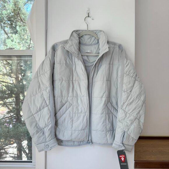 NWT Free People Pippa Packable Puffer Jacket Blue Gray FP Movement Small - Picture 8 of 9